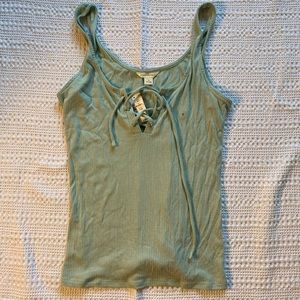 Mint Aeropostale tie tank top. Never worn with tag